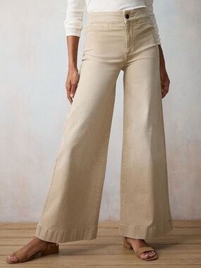 NWOT LC LAUREN CONRAD high waist wide leg Desert Canopy jeans size 12 new